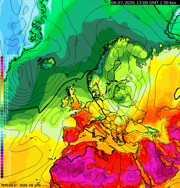 Pressure overview SSS +2h for Day 1